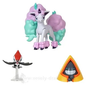 Jazwares Pokémon akčné figúrky Pikipek, Snorunt, Ponyta 5 cm