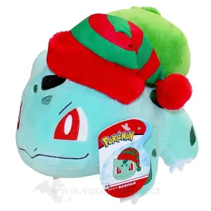 Jazwares Pokémon plyšák Bulbasaur s čiapkou 20 cm