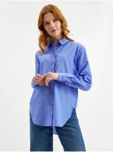 Modrá dámska pruhovaná košeľa JDY Ella #5502824