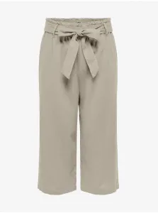 Beige Women's Croated Linen Trousers JDY Say - Women