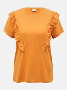 Oranžové tričko s volánom Jacqueline de Yong Karen