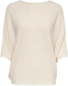 Krémový sveter s netopierími rukávmi Jacqueline de Yong #576571