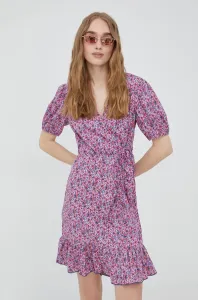 Šaty JDY fialová farba, mini, áčkový strih #226949