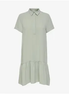 Svetlošedé košeľové šaty s volánom Jacqueline de Yong Lion #205936