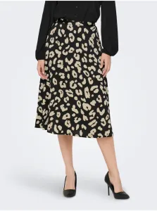Cream-Black Ladies Patterned Skirt JDY Fifi - Women #607534