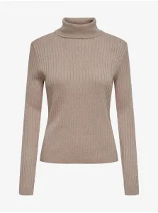 Beige women's turtleneck sweater JDY Novalee - Women