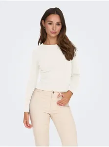 White Women's Ribbed Sweater JDY Prime - Women #7780620