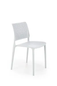 Svetlomodrá plastová stolička K514