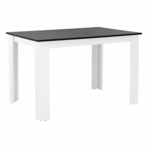 Jedálenský stôl 120x80 KRAZ Tempo Kondela Čierna / biela #3209893