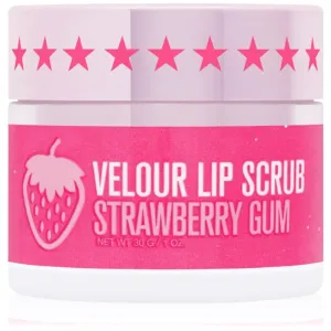 Jeffree Star Cosmetics Velour Lip Scrub cukrový peeling na pery Strawberry Gum 30 g