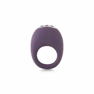 Je Joue Mio - vodotesný vibračný krúžok na penis na batérie (fialový)
