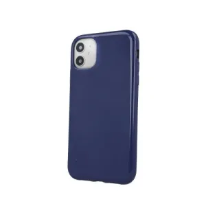 Puzdro Jelly Shiny TPU iPhone X/Xs - modré