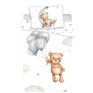 Jerry Fabrics Detské bavlnené obliečky Medvedík baby, 100 x 135 cm, 40 x 60 cm