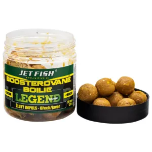 Jet fish boosterované boilie legend range žltý impuls orech javor 250 ml - 20 mm