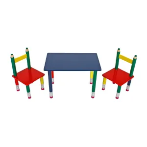 Detský set stôl + 2 stoličky PASTELKY #5639221