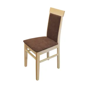 Jedálenská stolička OLI buk/tmavo hnedá #5639097