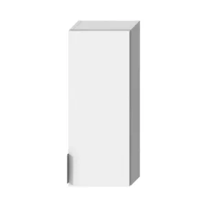 JIKA Tigo - Stredná plytká skrinka s dverami, ľavá / pravá, biela H43J2141305001 #7282316