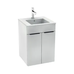 Kúpeľňová skrinka s umývadlom Jika Cube 45x43x62,2 cm biela H4536211763001