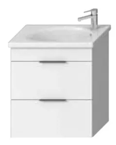 Kúpeľňová skrinka pod umývadlo Jika Tigo N 62x36,3x70,5 cm biela H40J2144015001