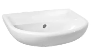 Jika Lyra plus - Umývadlo, 500 mm x 410 mm, biele – bezotvorové umývadlo H8143810001091