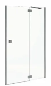 JIKA Cubito Pure - sprchové dvere jednokrídlové bezrámové s pevným segmentom 1000 / 1950mm, pravé, transparentné sklo s Jika perla Glass H254425002668