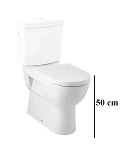 Jika Mio - WC kombi misa, Vario odpad, bezbariérová, biela H8247160000001