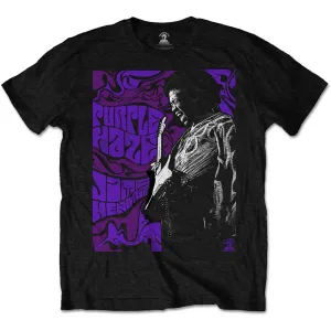 Jimi Hendrix tričko Purple Haze Čierna M