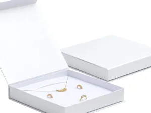 JK Box Biela darčeková krabička na súpravu šperkov VG-10/AW