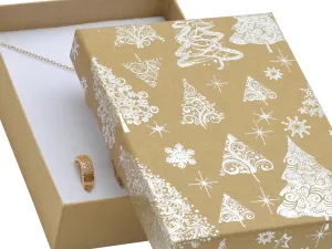 JK Box Vianočná darčeková papierová krabička KX-8 / AG