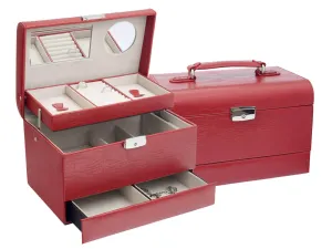 JK Box Dizajnová červená šperkovnica SP-901 / A7