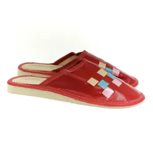 Dámske červené papuče BERDY #1791675