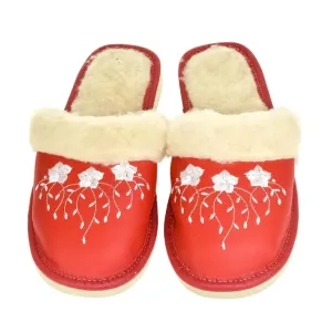 Dámske červené papuče MATILDA #1796871