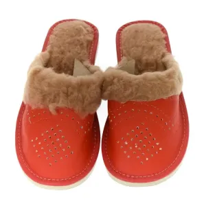Dámske červené papuče TERÉZIA #1791559