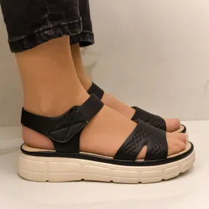 Dámske čierne letné sandále ROSALIE