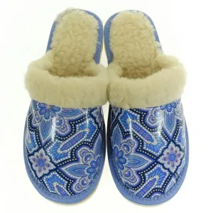 Dámske modré papuče APOLA #1787060