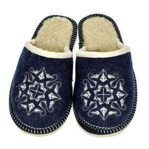 Dámske modré papuče JELKA #1795757