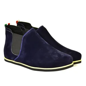 Dámske tmavo-modré členkové topánky ORIOS #1799839