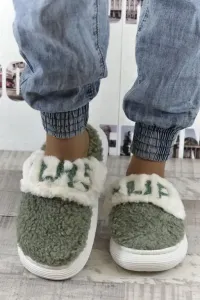 Dámske zelené papuče LUNA #1790846