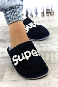 Unisex tmavomodré papuče SUPER #1790867