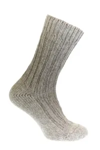 Dámske luxusné sivé vlnené ponožky ALPAKA