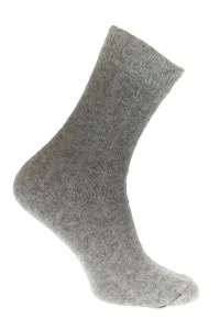 Dámske luxusné sivé vlnené ponožky GOAT #1791343
