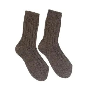 Luxusné hnedé ponožky ALPAKA #1791164