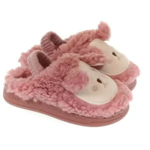 Detské ružové papuče BEE #1790919