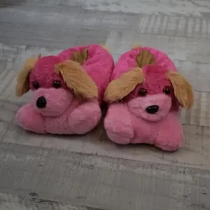 Detské ružové papuče DOGY