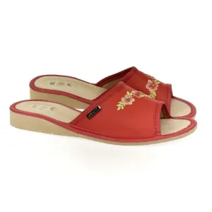 Dámske červené papuče RITTA #6125593