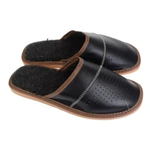 Pánske čierne papuče GINY #1784635