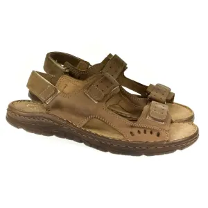 Pánske hnedé sandále TISO #8849004