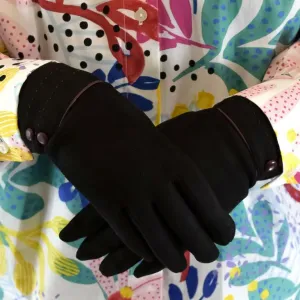 Dámske čierne rukavice LADY