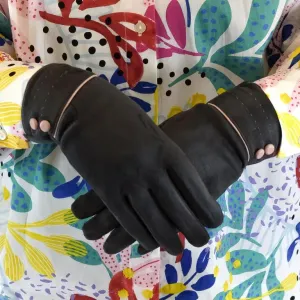 Dámske tmavosivé rukavice LADY