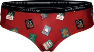 JOHN FRANK dámske nohavičky Barva: Červená, Velikost: S #1514809